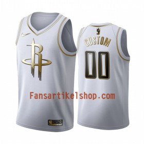 NBA Houston Rockets Trikot Benutzerdefinierte Nike 2019-2020 Weiß Golden Edition Swingman - Herren